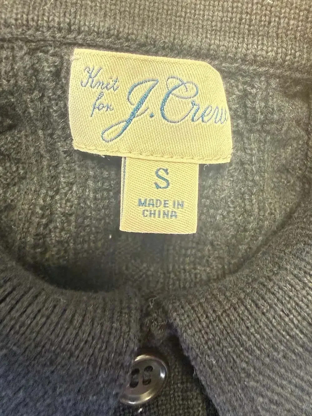 J. Crew Knit for J.Crew Short Sleeve Cable Knit Polo Sweater Size S
